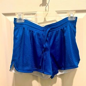 ✨CHAMPION REVERSIBLE BLUE AND WHITE RUNNING SHORTS✨